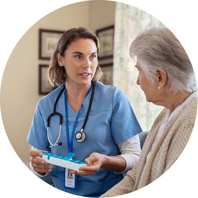 nurse with patient